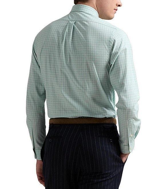 Polo Ralph Lauren Classic Fit Tattersall Stretch Poplin Long Sleeve Woven Shirt Product Image