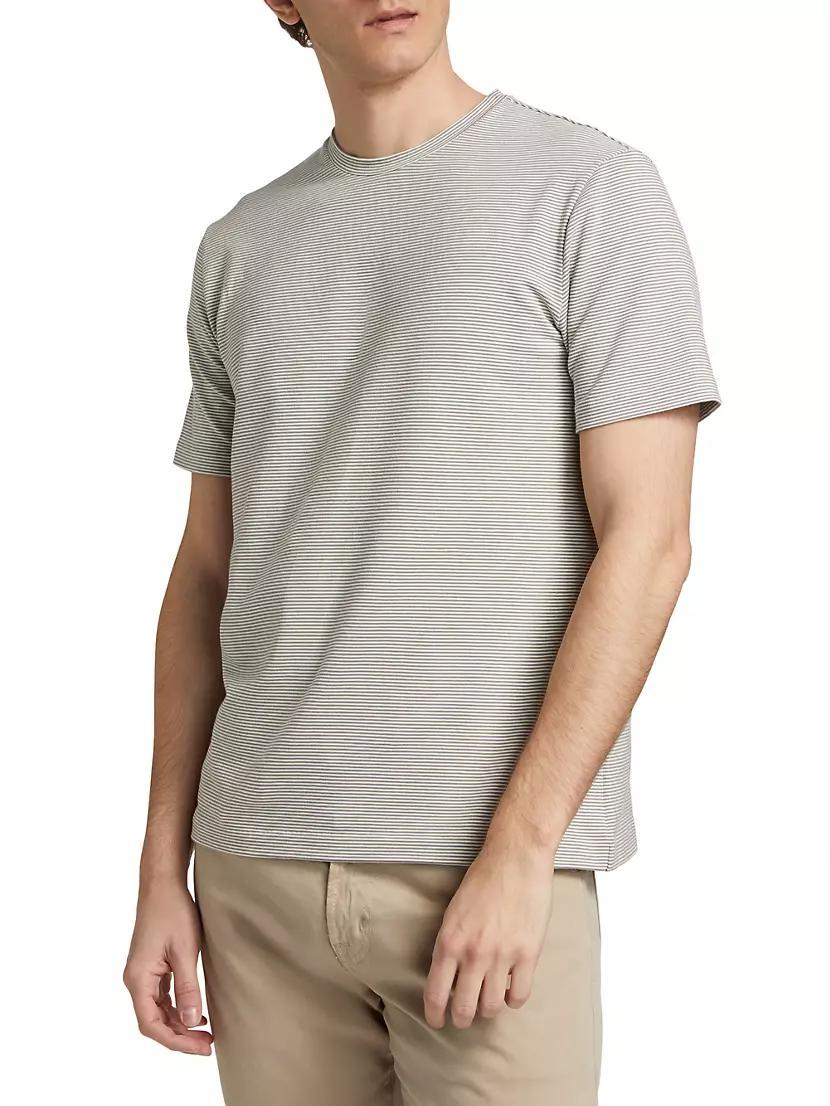 Striped Cotton-Blend T-Shirt Product Image