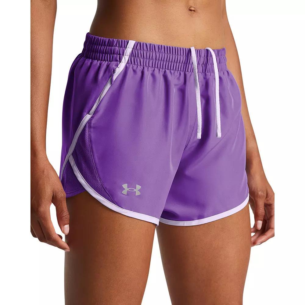 Women's Under Armour Fly-By Shorts, Size: XL, Ether Blue Product Image