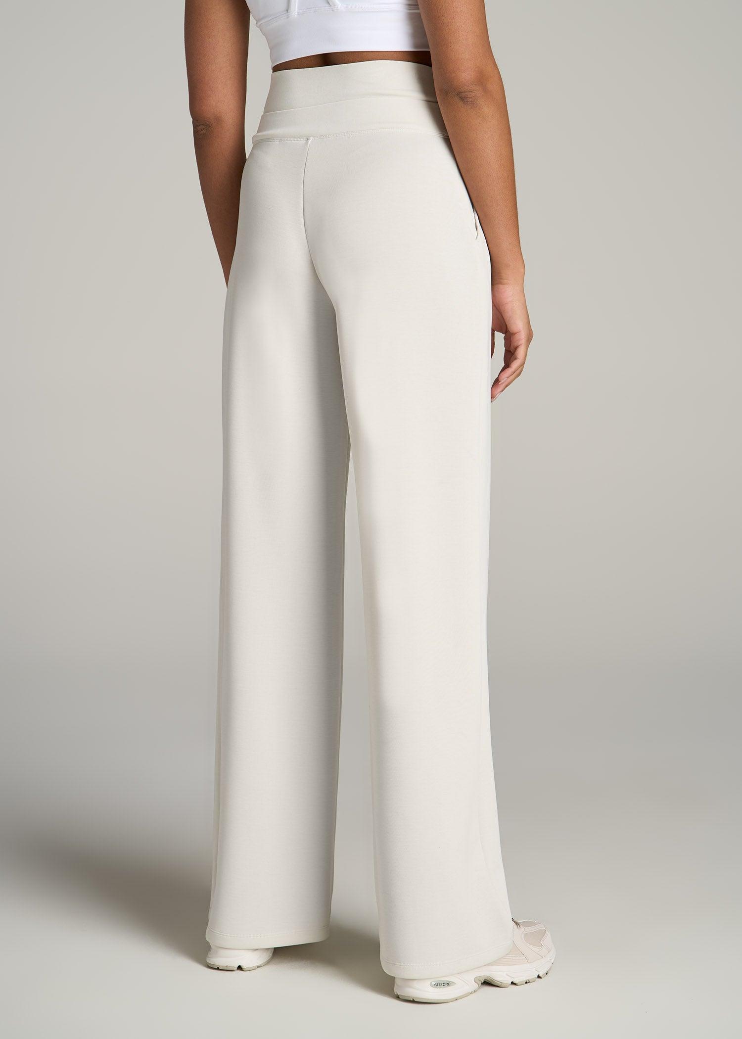 Soft Motion Wide Leg Ultra High Rise Pant for Tall Women in Pearl Female Product Image