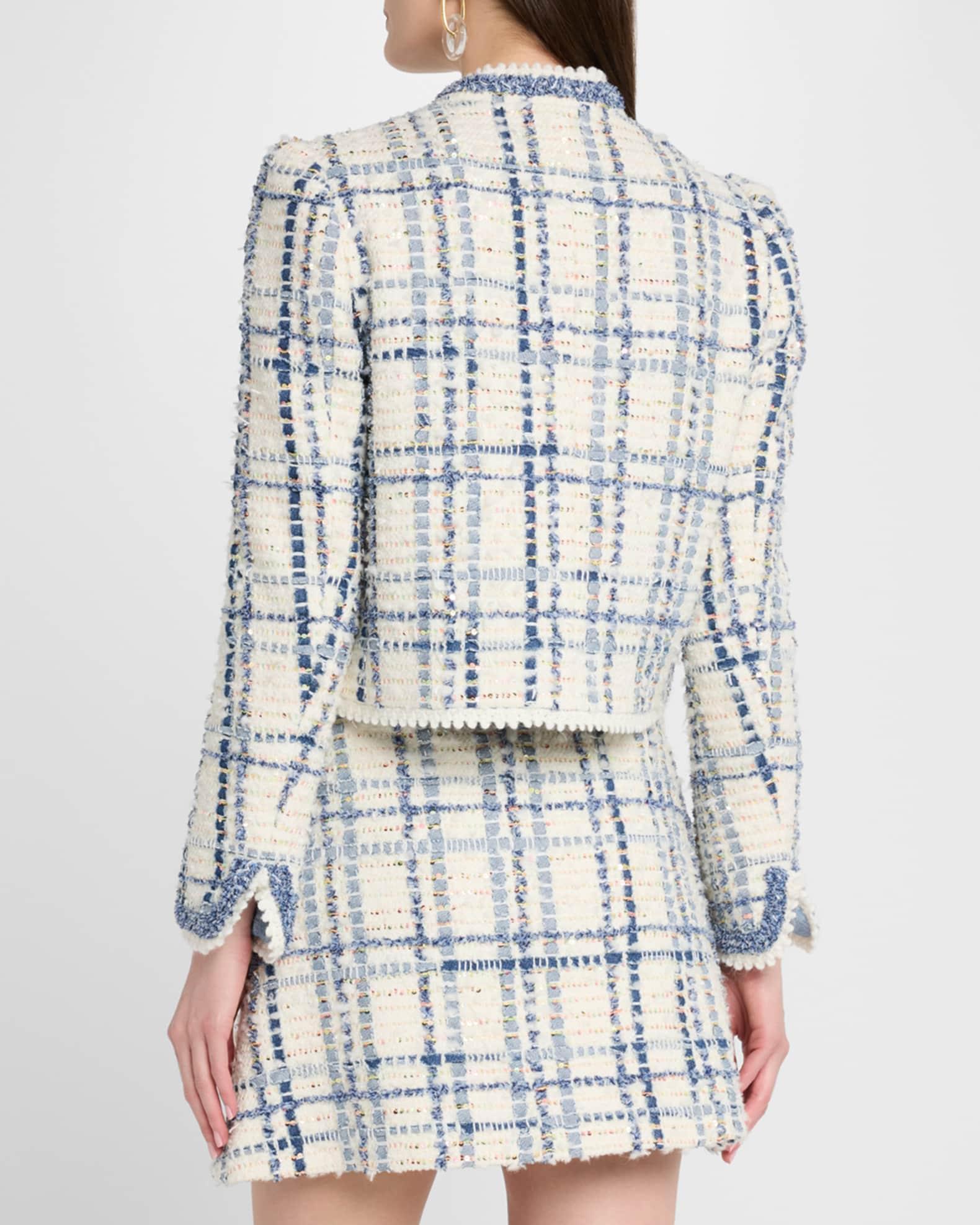 Paillette Check Luxury Tweed Jacket Product Image