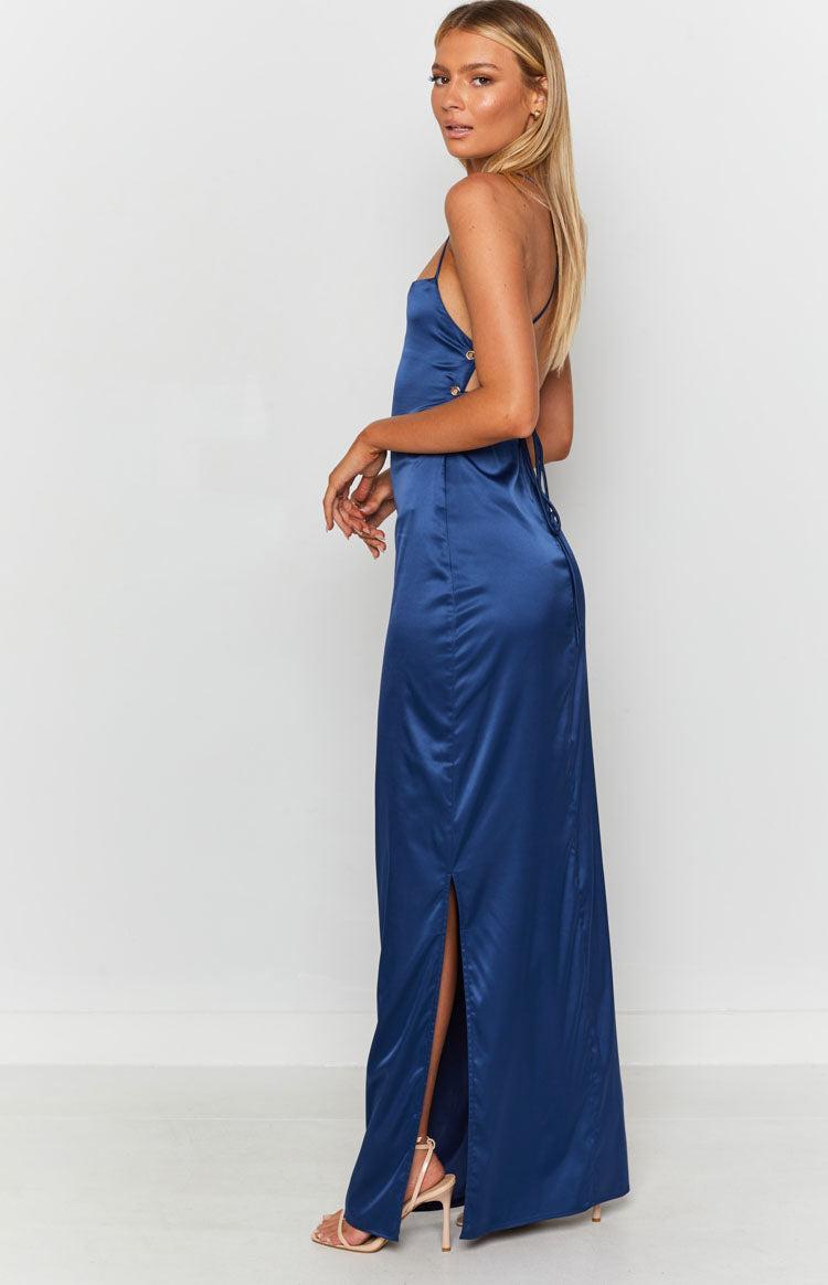 Manhattan Slip Formal Dress Navy Product Image