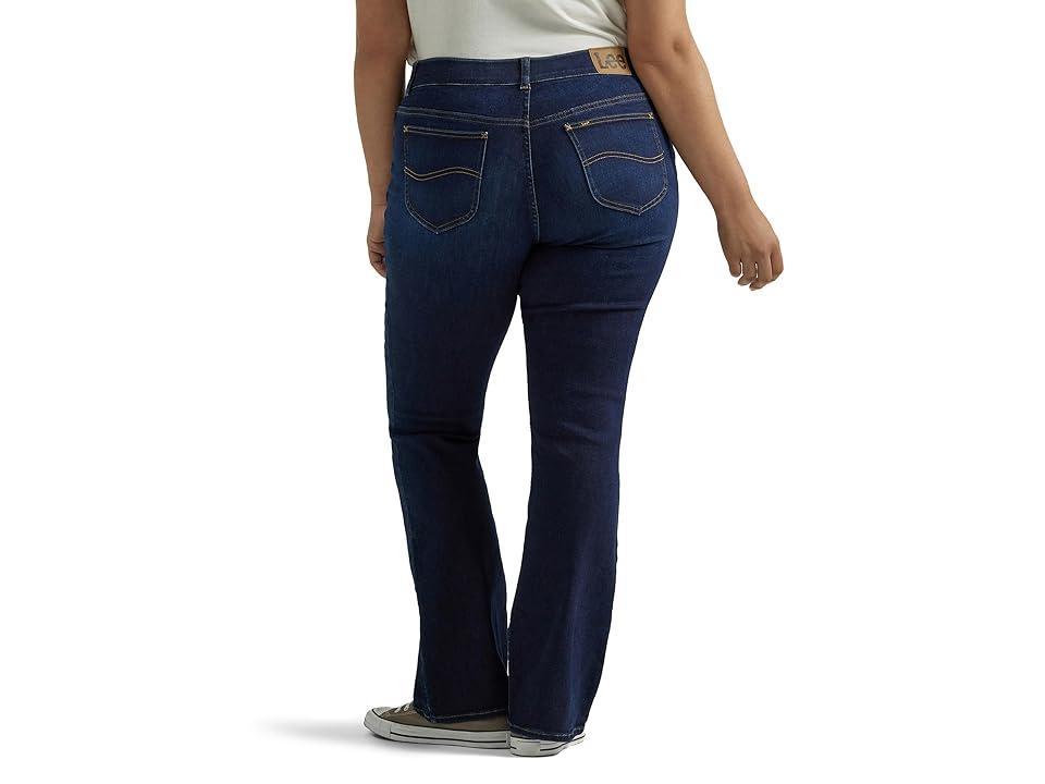 Plus Size Lee® Flex Motion Straight-Leg Jeans, Women's, Size: 22 - Regular, Main Thrill Product Image