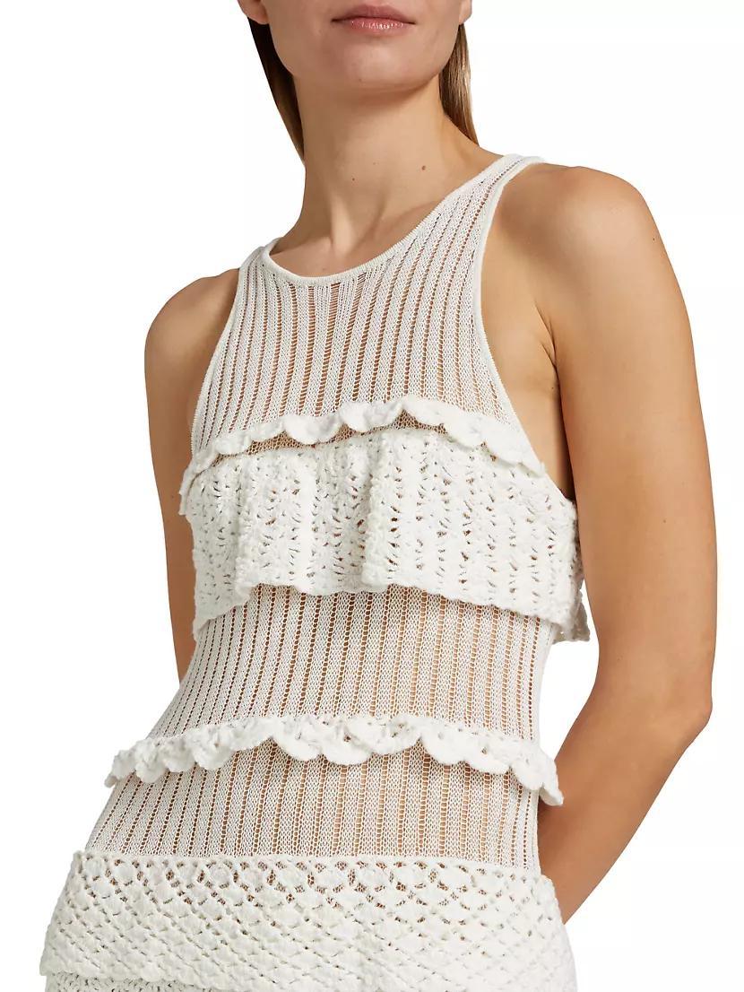 Sorrento Cotton-Blend Ruffle Maxi Dress Product Image