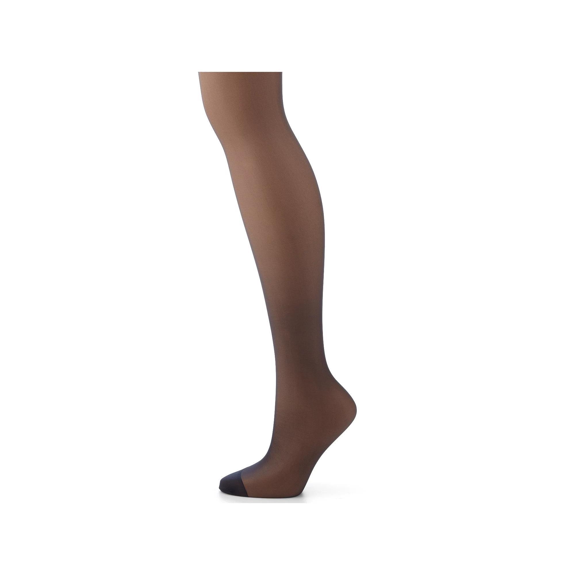Hanes® Silk Reflections Silky Sheer Control Top Pantyhose, Women's, Size: E-F, Blue Product Image