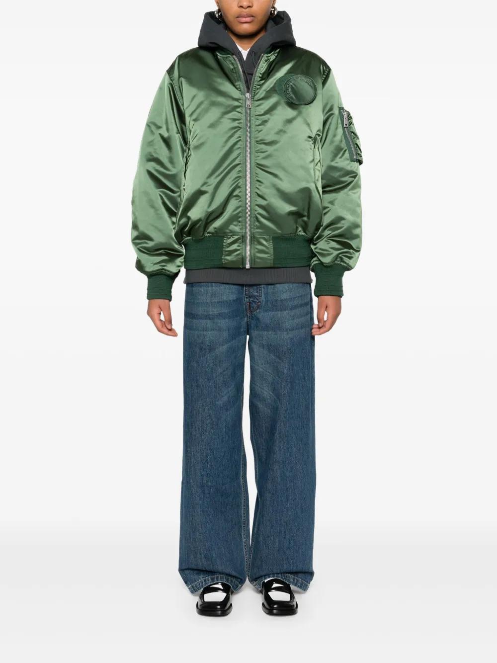 logo-patch bomber jacket Product Image