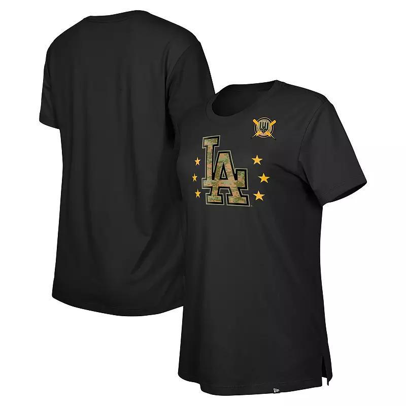Women's New Era Black San Francisco Giants Armed Forces Day T-Shirt, Size: Medium Product Image