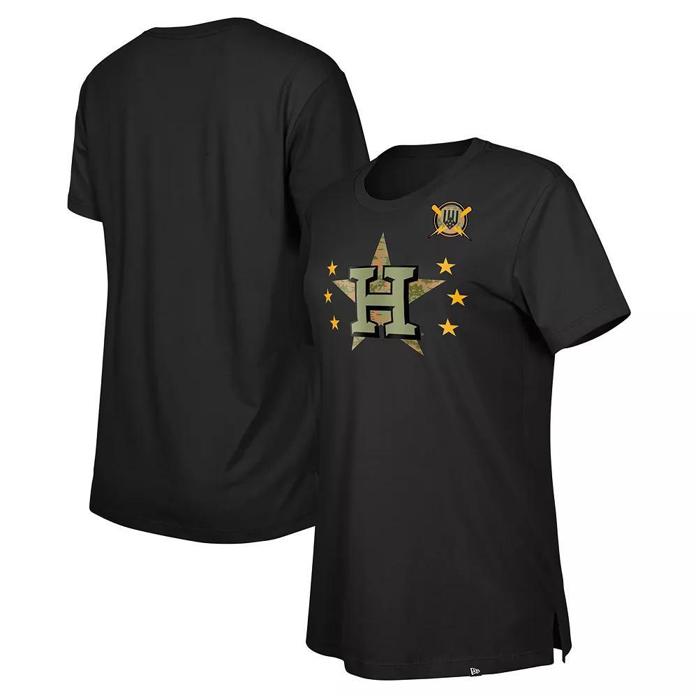 Women's New Era Black San Francisco Giants Armed Forces Day T-Shirt, Size: Medium Product Image