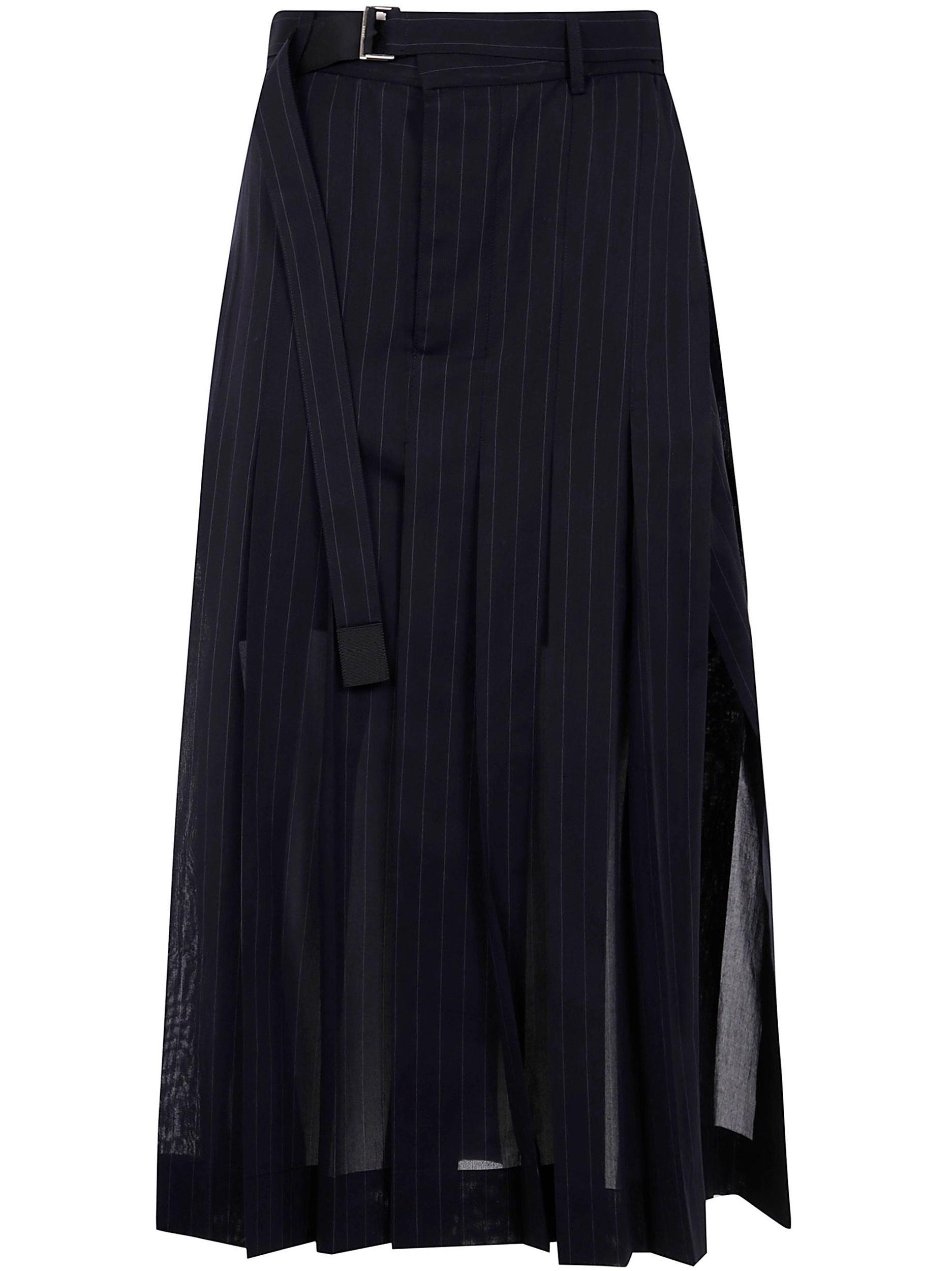 SACAI High Twist Voile Skirt Clothing In Black Product Image