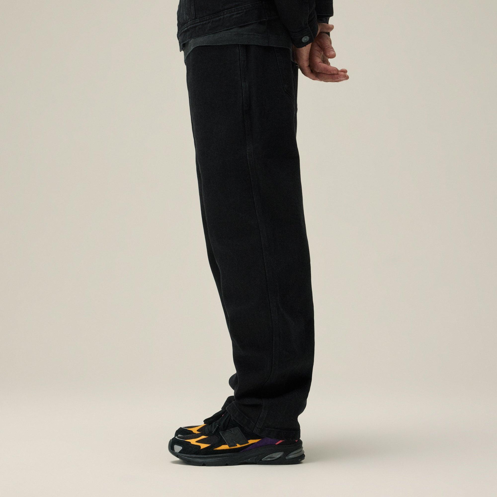 Kith Centre Straight Jean - Black Male Product Image