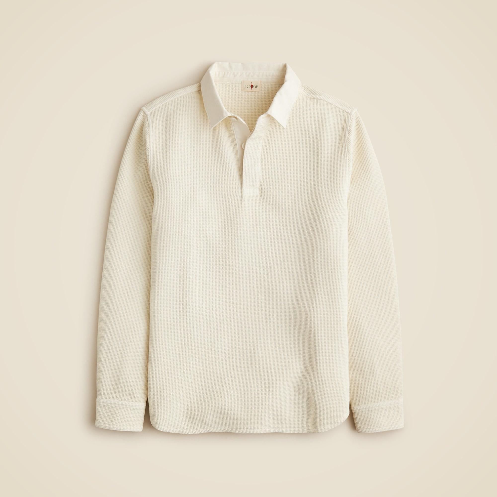 Waffle-knit rugby shirt Product Image