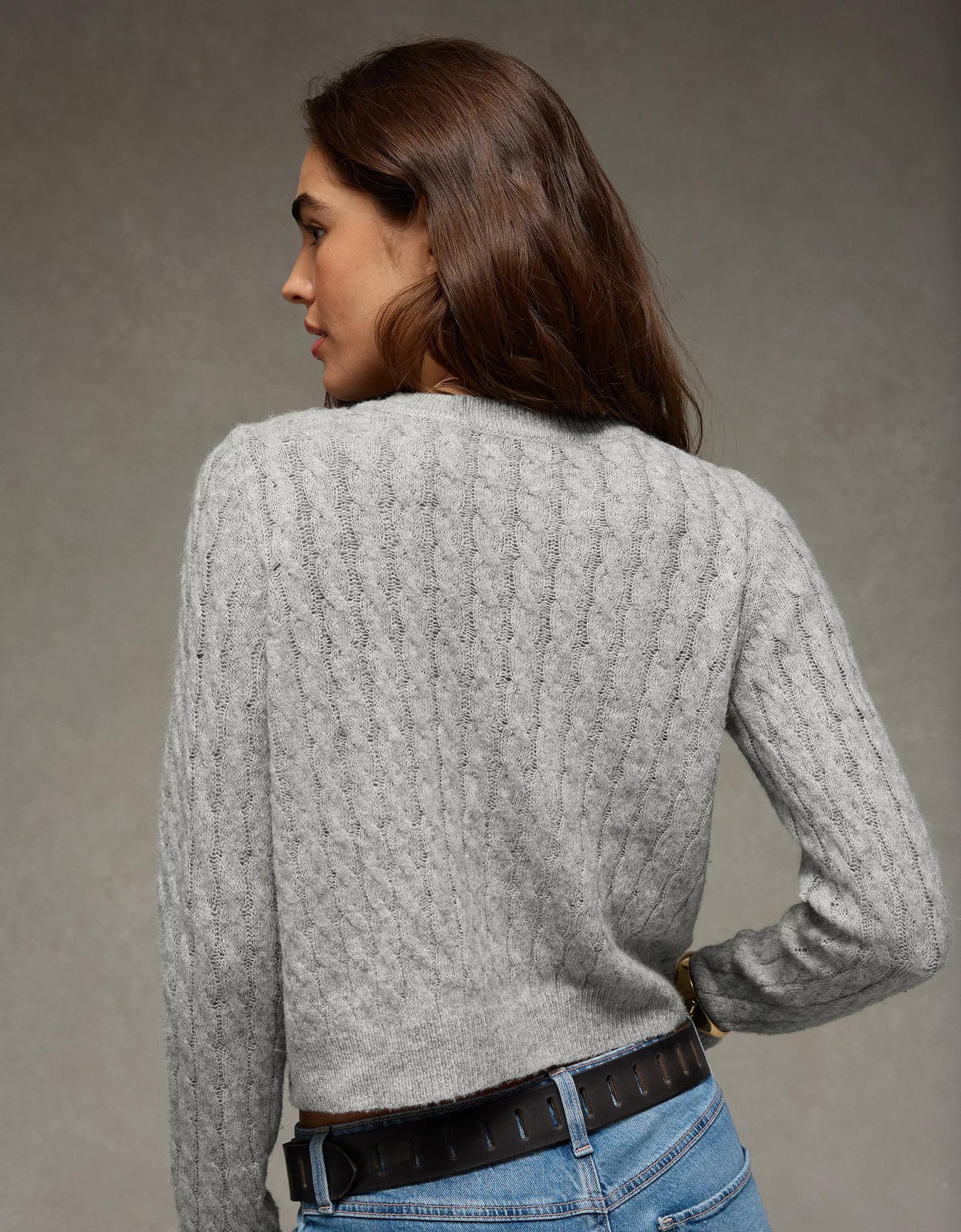 AE Whoa So Soft Button-Front Cardigan Product Image