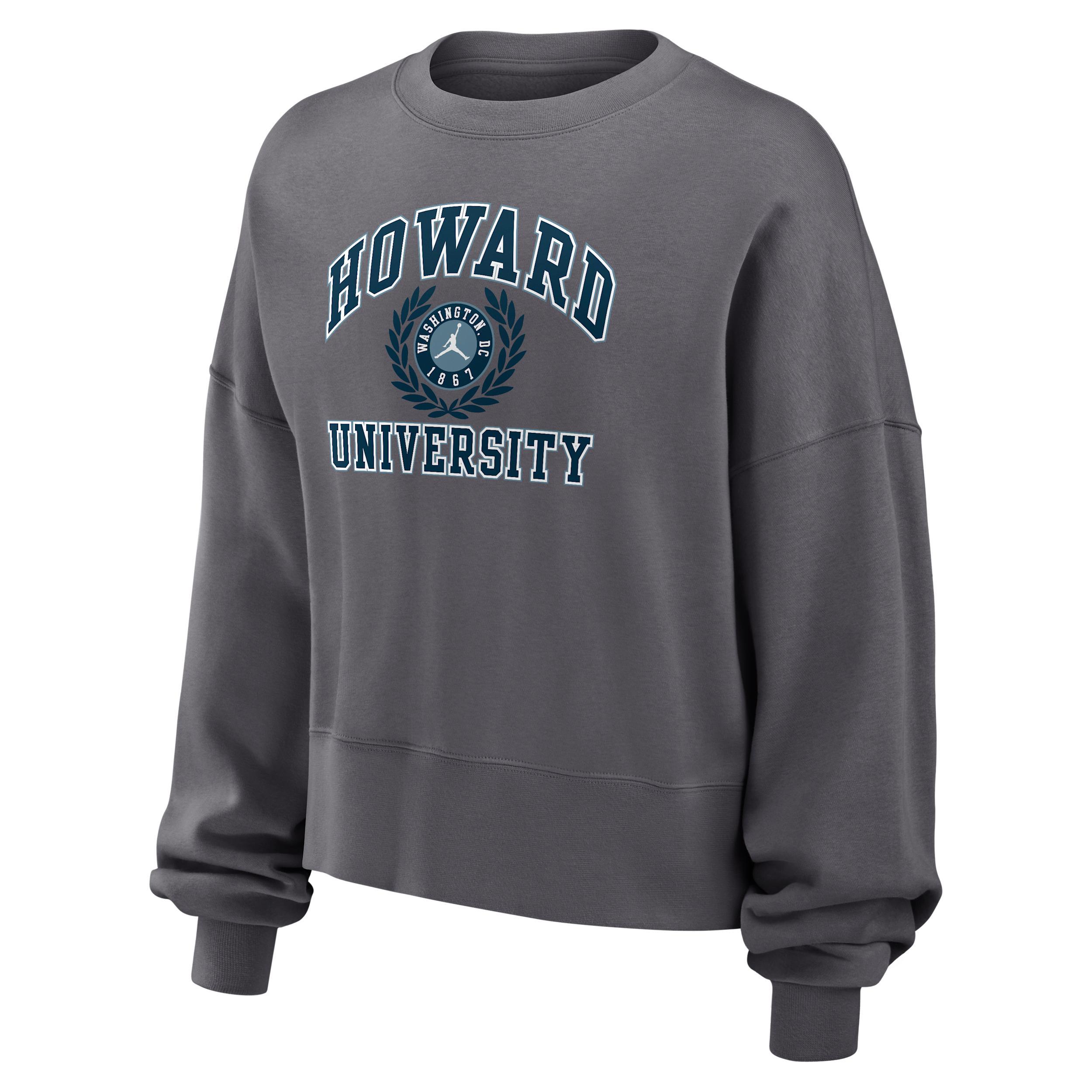 Nike Womens Howard Jordan College Crew-Neck Sweatshirt Product Image