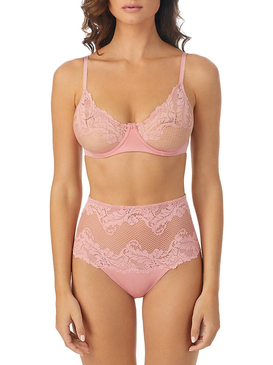 Le Mystere Lace Allure Unlined Scoop Neck Adjustable Bra Product Image