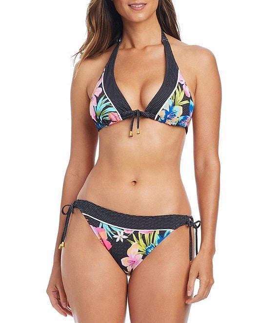Bleu Rod Beattie Sweet Escape Floral Tie Side Hipster Swim Bottom Product Image