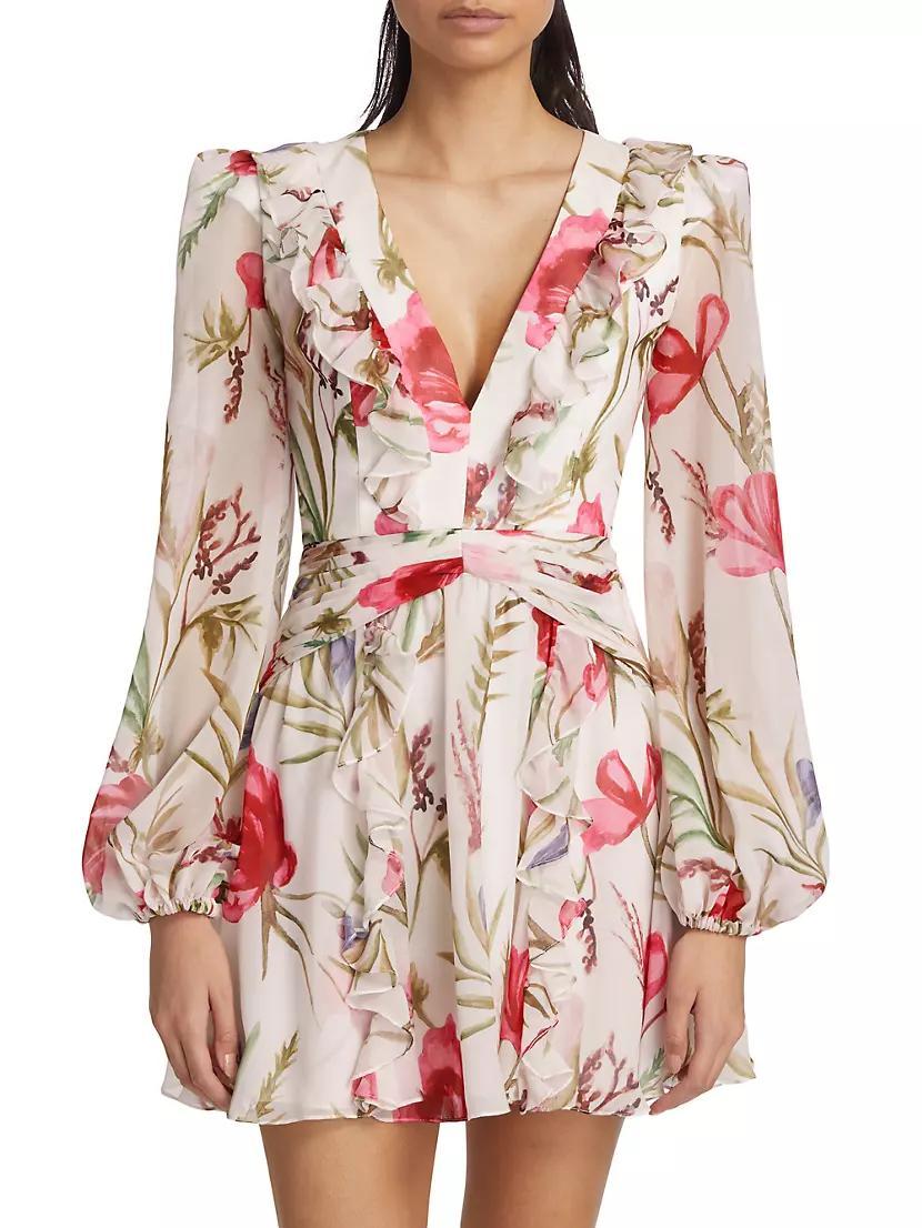 Viera Balloon-Sleeve Minidress Product Image