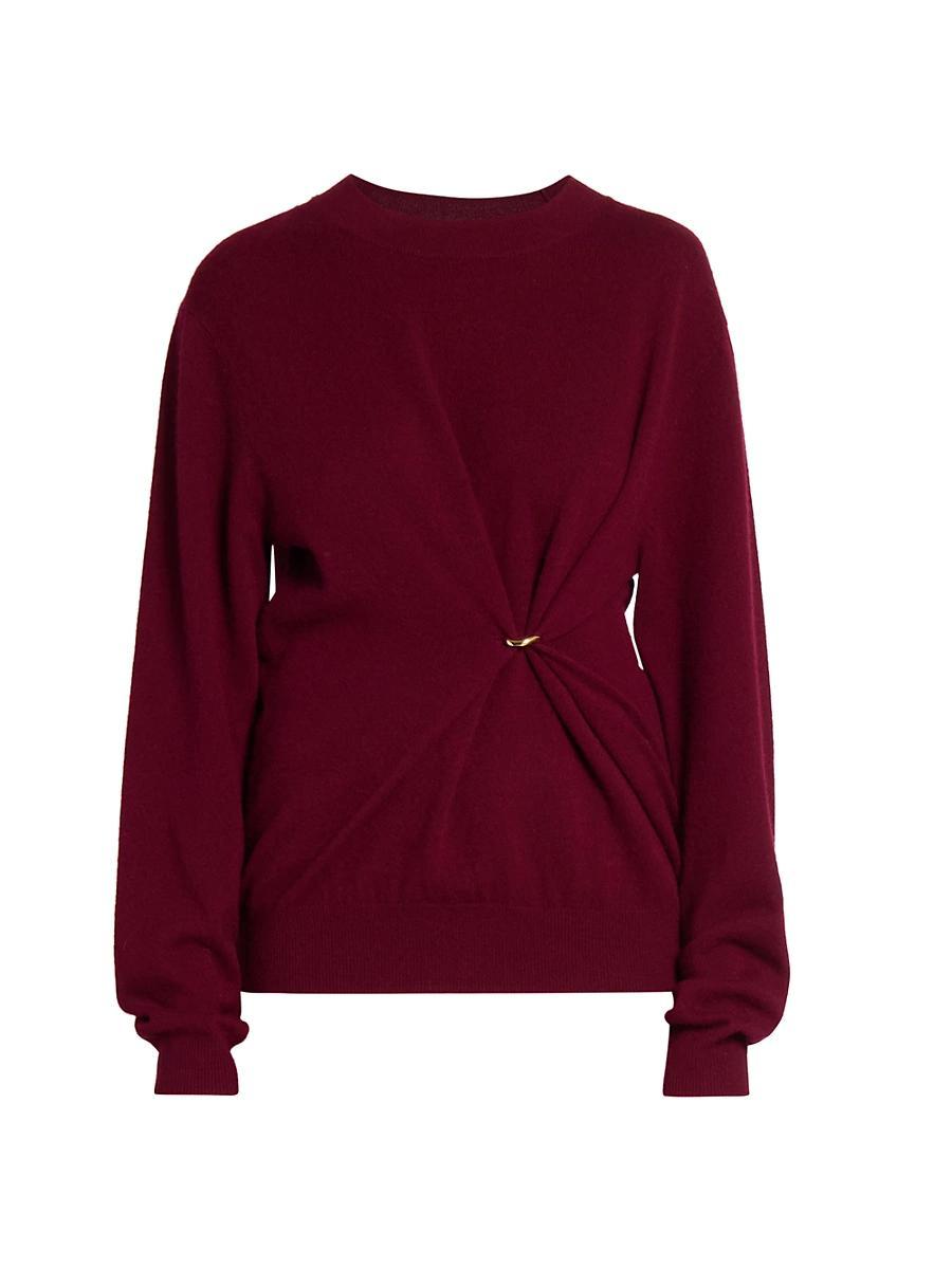 Womens Ilaria Merino Wool-Cashmere Pierced Sweater Product Image