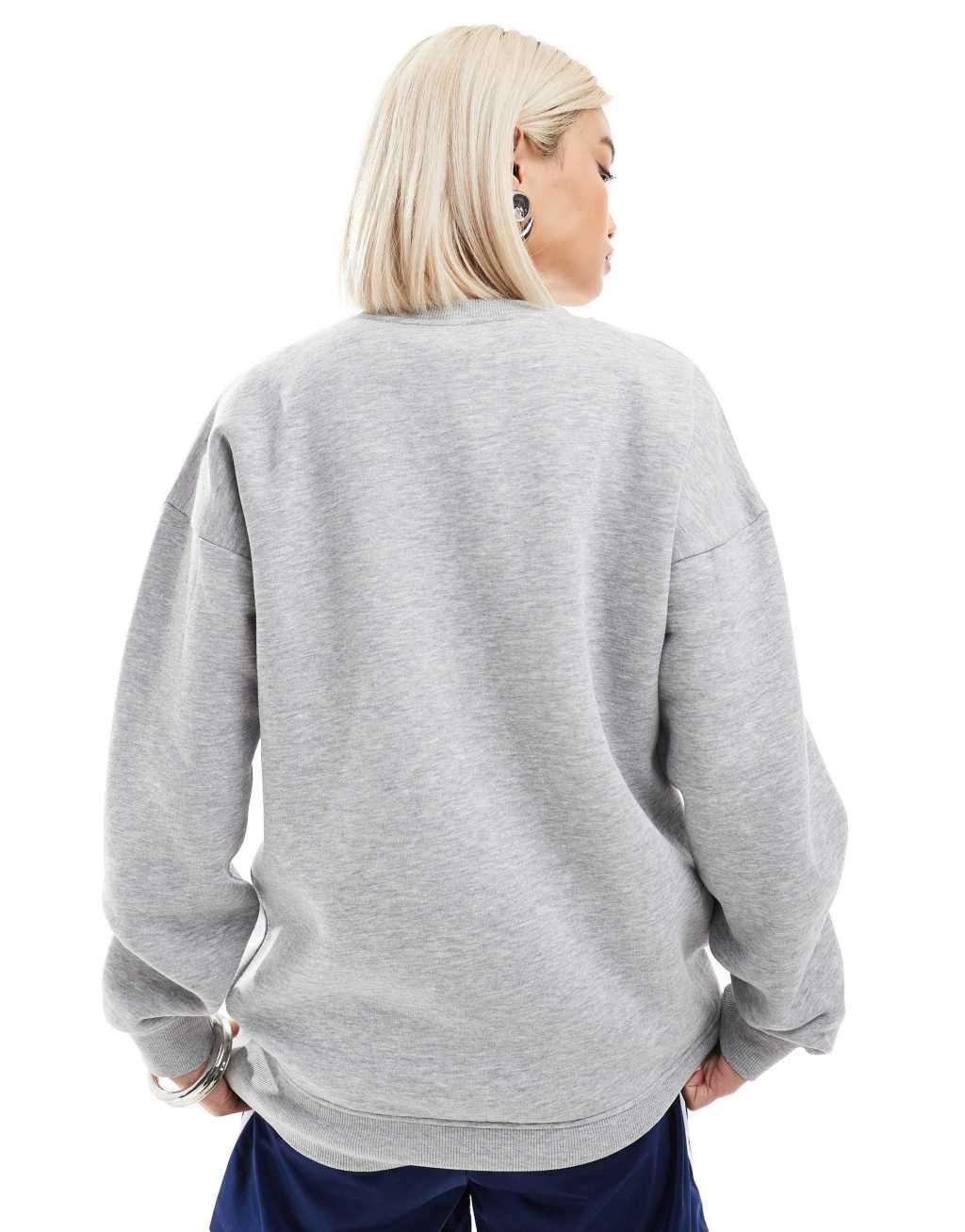 Daisy Street oversized sweatshirt in gray heather with Serene Bridge graphic Product Image