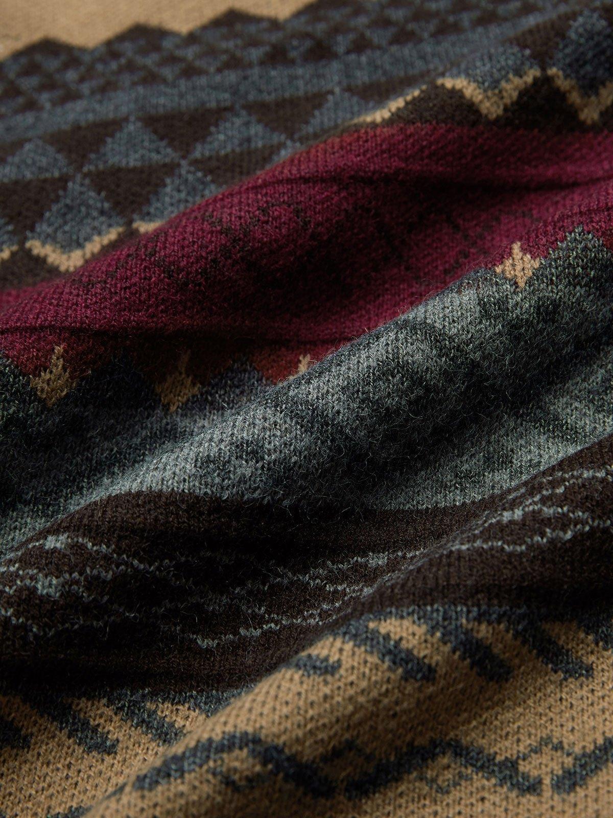 Vintage Jacquard Knit Sweater Product Image