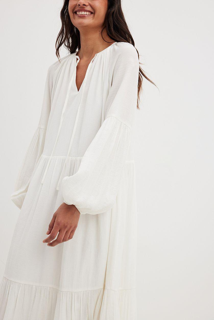 Structured Flowy Maxi Dress Product Image