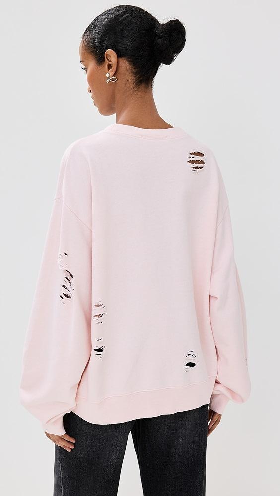 Acne Studios Button Logo Sweatshirt | Shopbop Product Image