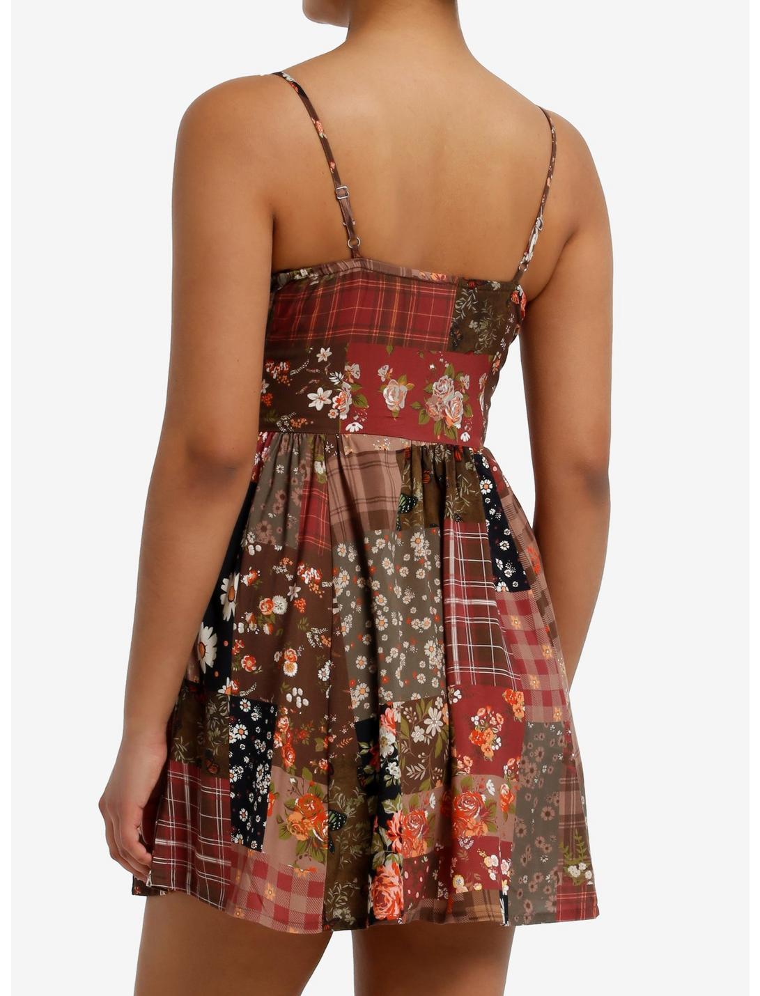 Thorn & Fable Cottage Floral Patchwork Cami Dress Product Image