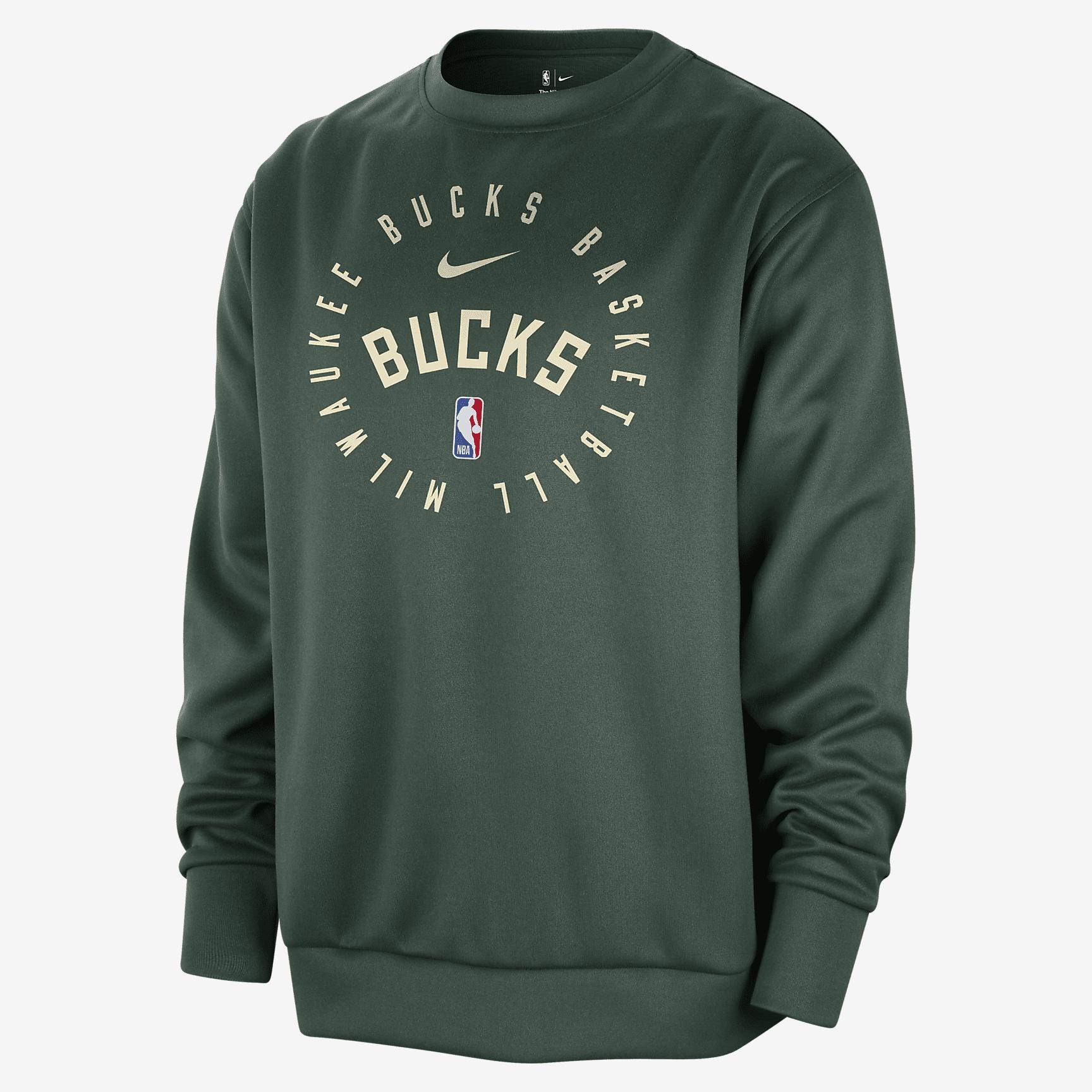 Milwaukee Bucks Spotlight Men's Nike Dri-FIT NBA Crew-Neck Sweatshirt Product Image