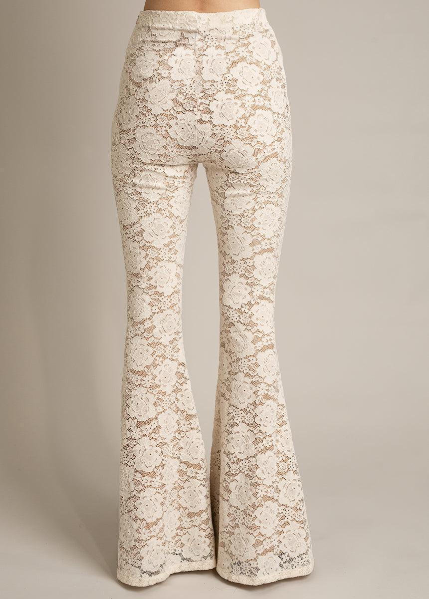 Abril Pant in Cream Female Product Image