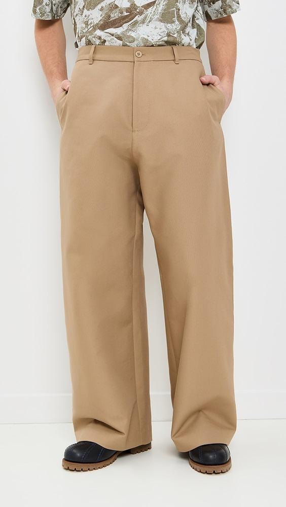 Acne Studios Plass Double Cotton Twill Pants | Shopbop Product Image