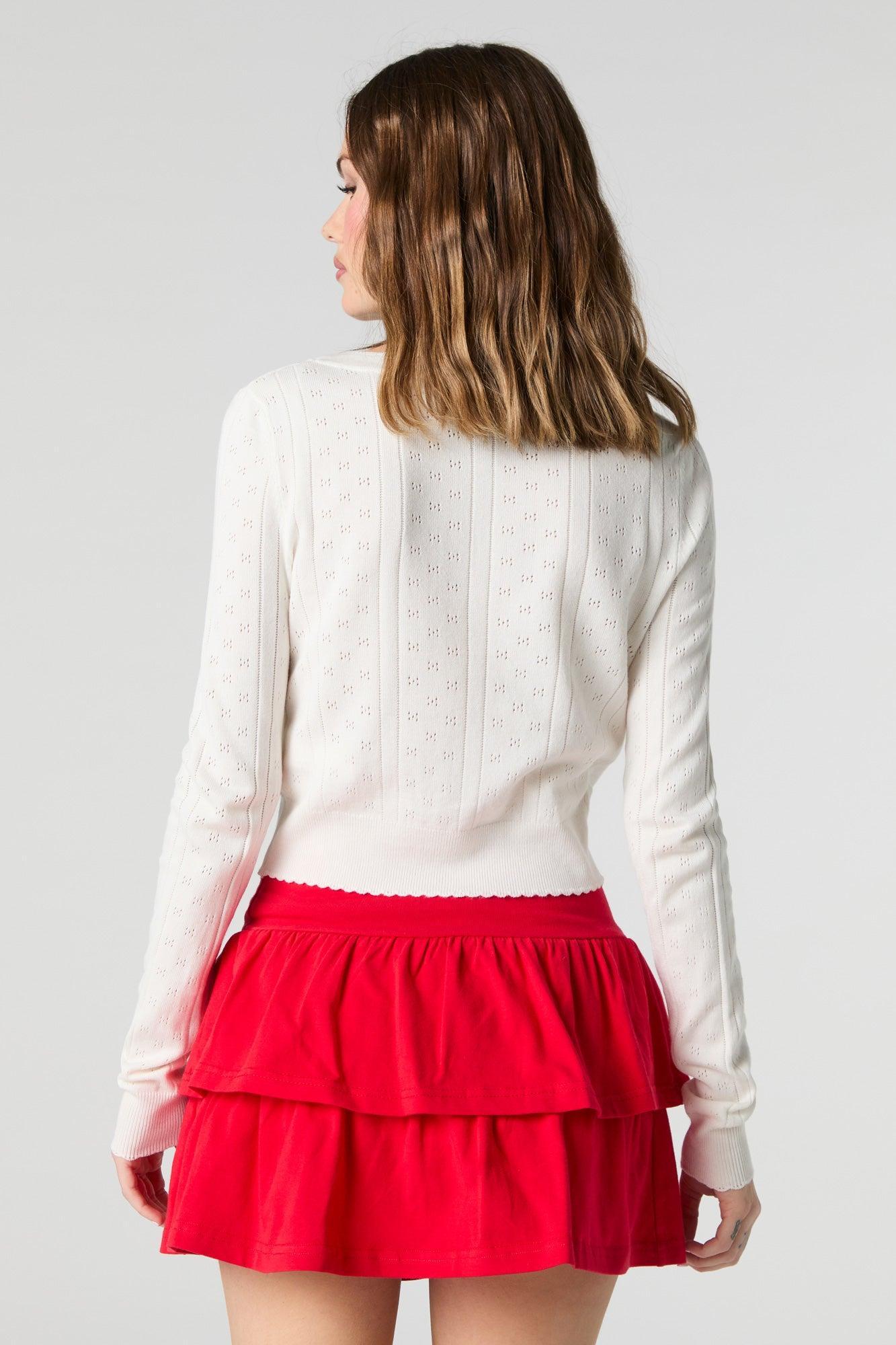 Jersey Ruffled Tiered Mini Skort Female Product Image
