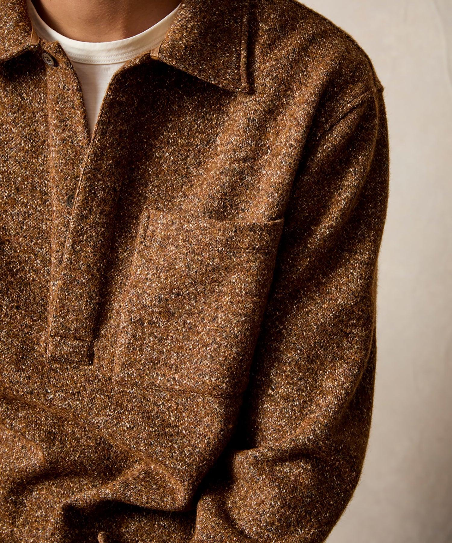Wool-Silk Polo Overshirt Product Image