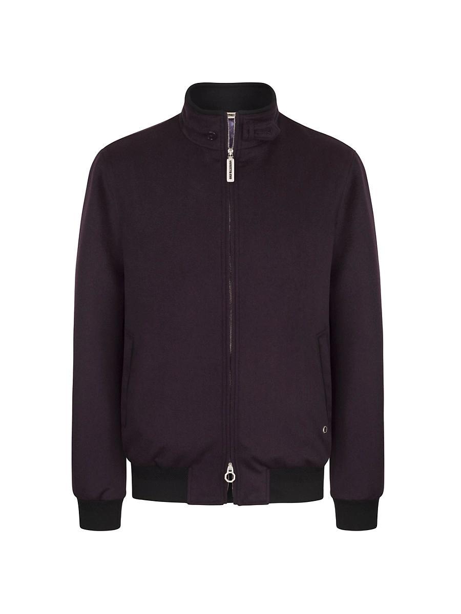 Mens Cashmere and Suede Blouson Jacket Product Image