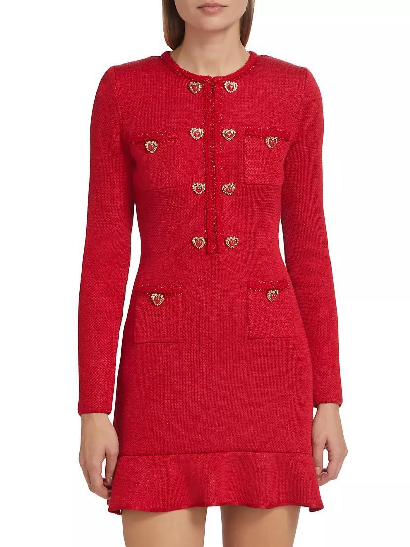 Heart Buttoned Minidress Product Image