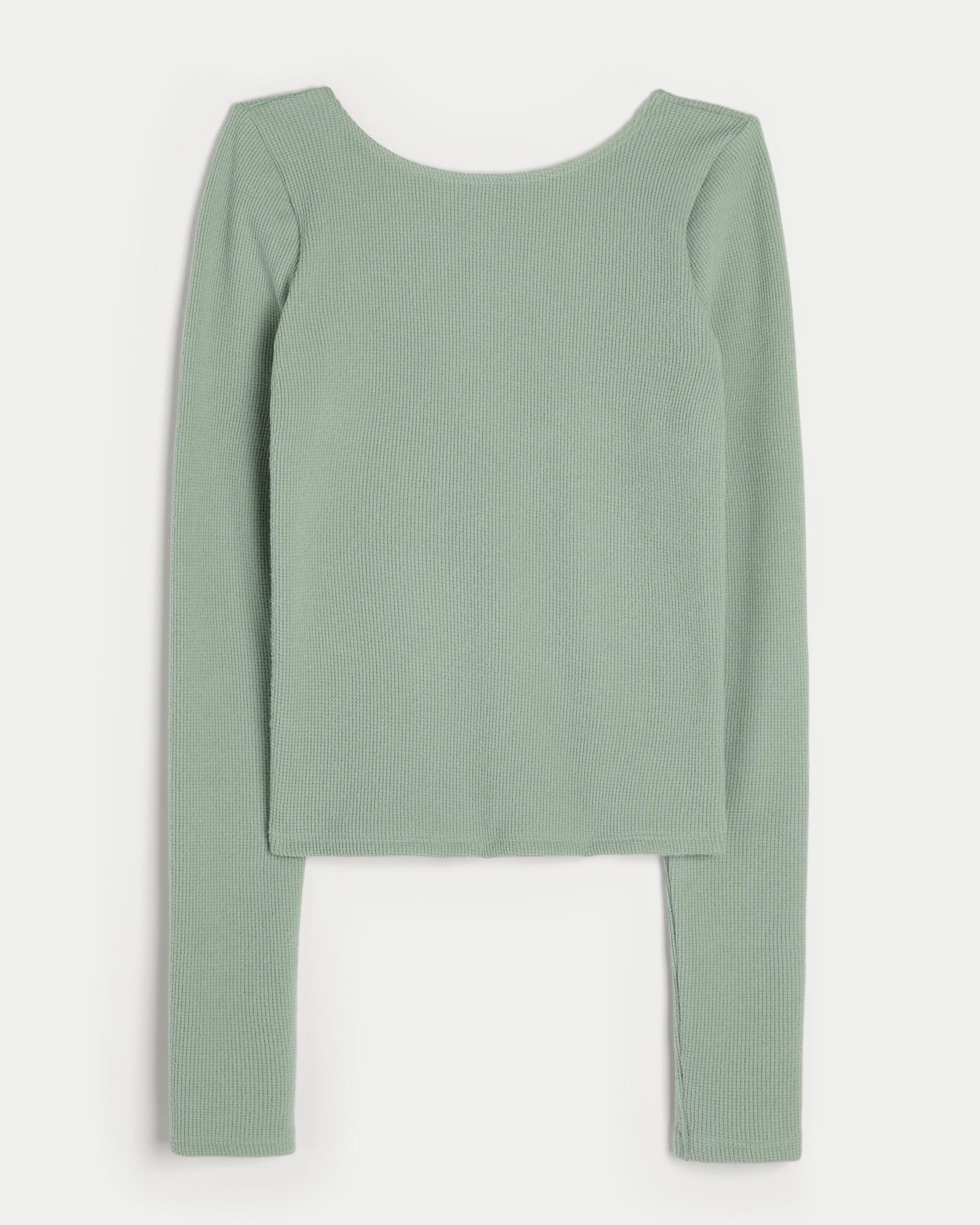 Gilly Hicks Cozy Waffle Boat-Neck Top Product Image