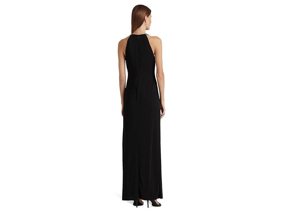Lauren Ralph Lauren Jersey Halter Gown Women's Clothing Product Image