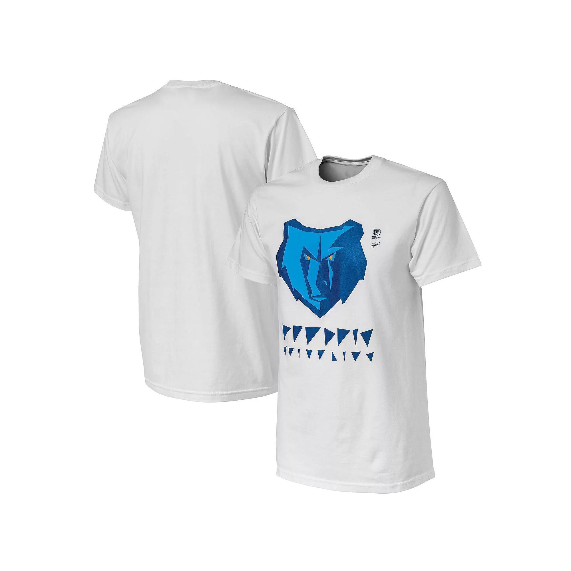 Men's NBA x Naturel White Memphis Grizzlies No Caller ID T-Shirt, Size: 3XL, Grz White Product Image