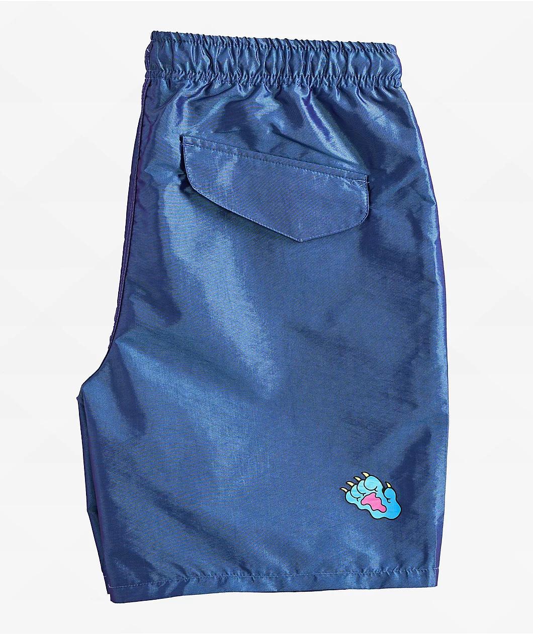 Killer Acid Cat Hologram Blue Shorts Product Image