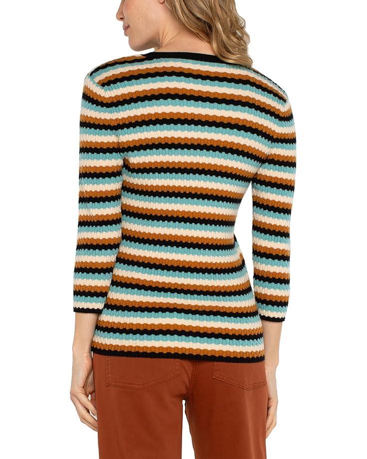 Elbow Sleeve Crew Neck Sweater Product Image