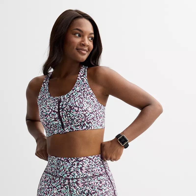Women's Tek Gear® Ultrastretch Medium Support Sports Bra, Blue Spots Product Image