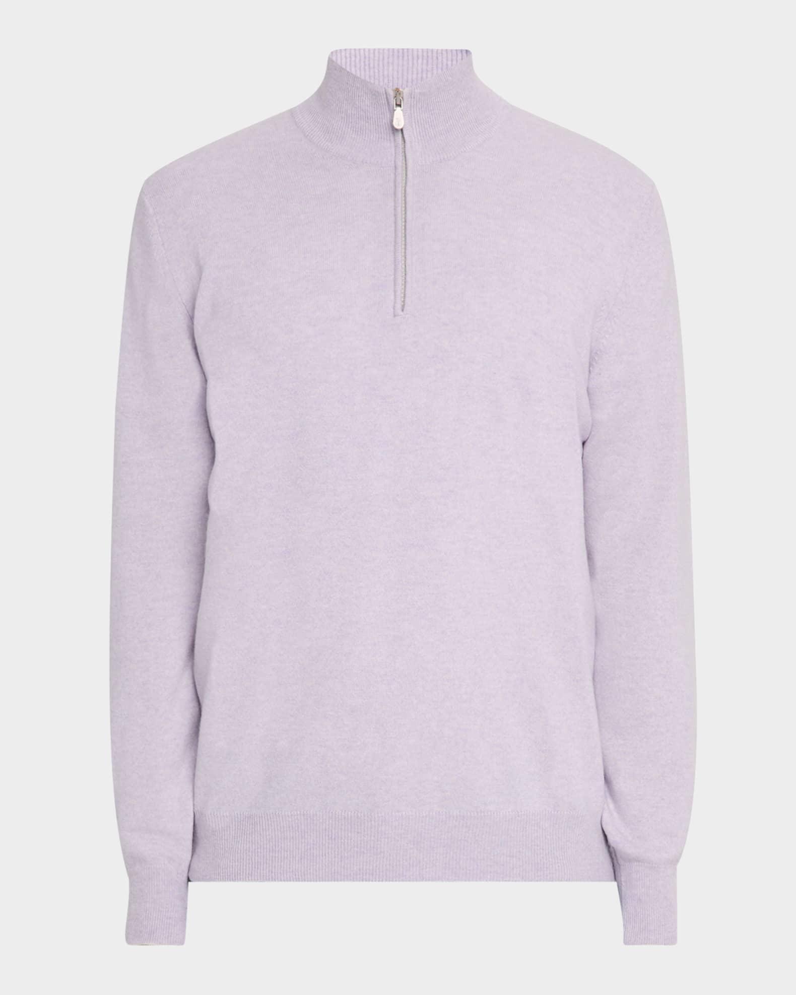Men's Cashmere Half-Zip Sweater Product Image