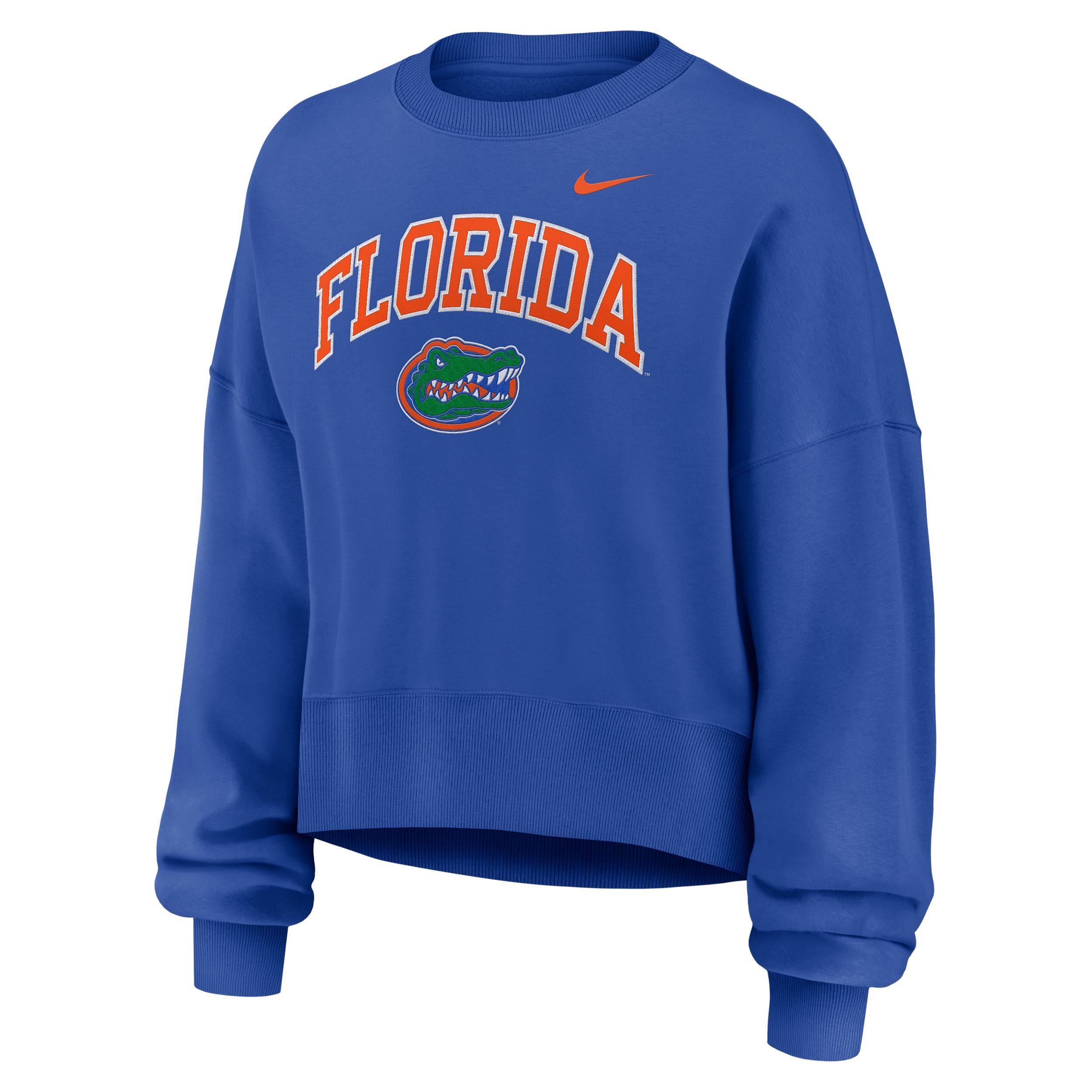 West Virginia Phoenix Arch Nike Women's College Pullover Crew Product Image