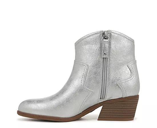 Dr. Scholl's Lasso Women's Western Ankle Boots, Size: 6, Black Off White Product Image