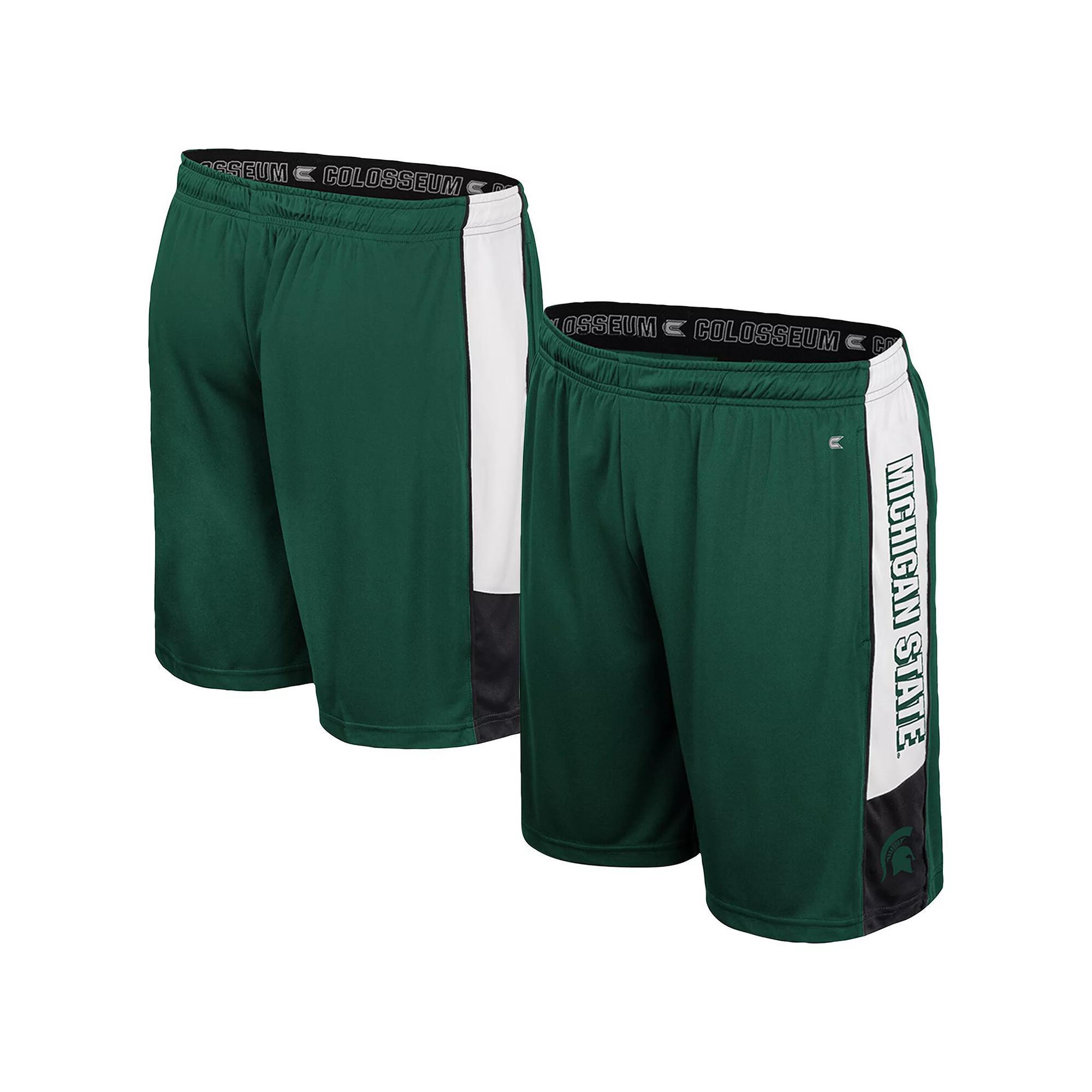 Men's Colosseum Green Michigan State Spartans Quantum Shorts, Size: Large Product Image