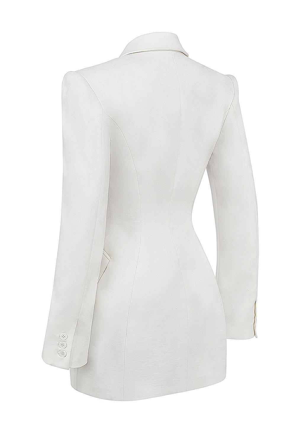 Amia White Blazer Mini Dress Product Image