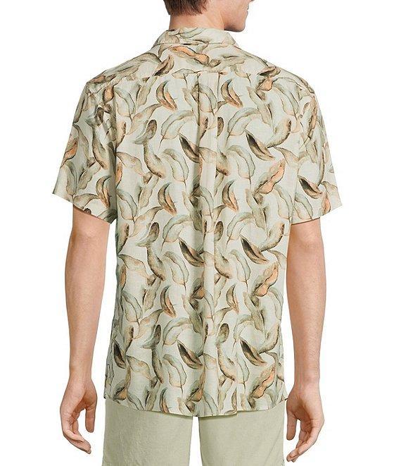 Rowm's Outsider's Oasis Short Sleeve Banana Leaf Print Shirt Product Image
