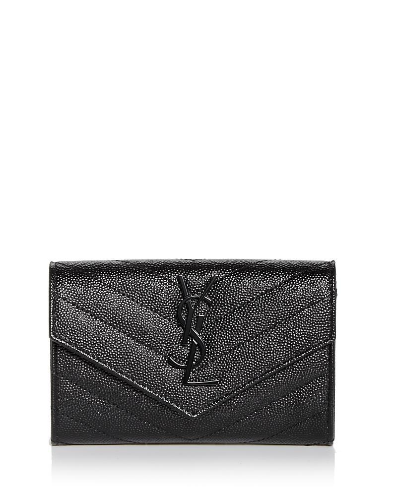 Womens Cassandre Matelass Small Envelope Wallet in Grain de Poudre Embossed Leather Product Image