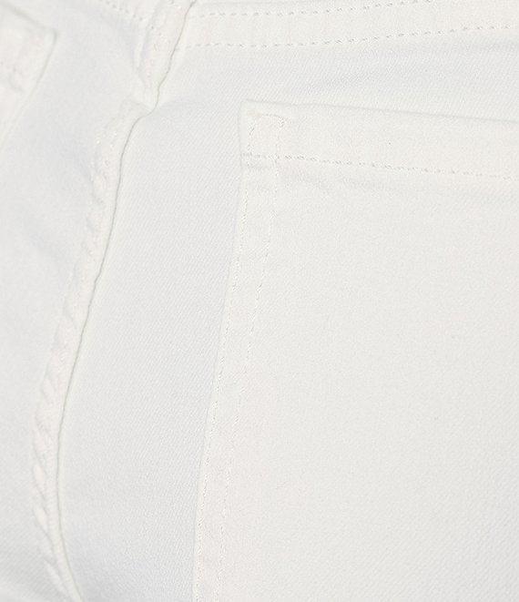 Code Bleu Soho Twill Mid-Rise Fray Cuff Hem Capri Jeans Product Image