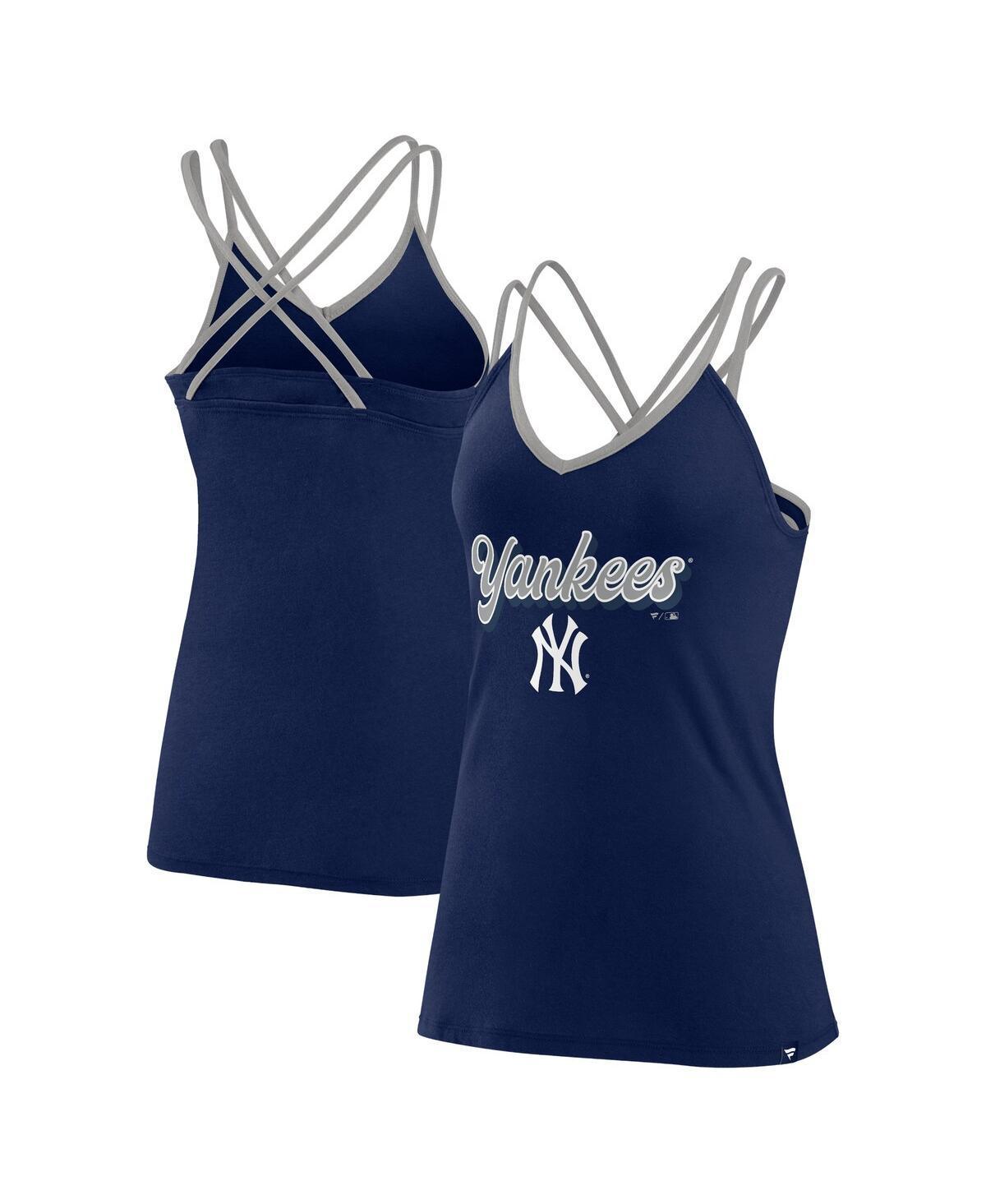 Women's Fanatics Branded Royal New York Mets Go For It Strappy V-Neck Tank Top, Size: XL, Blue Product Image