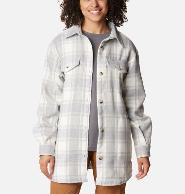 Columbia Calico Basin Shirt Jacket (Dark Nocturnal Buffalo Ombre) Women's Clothing Product Image