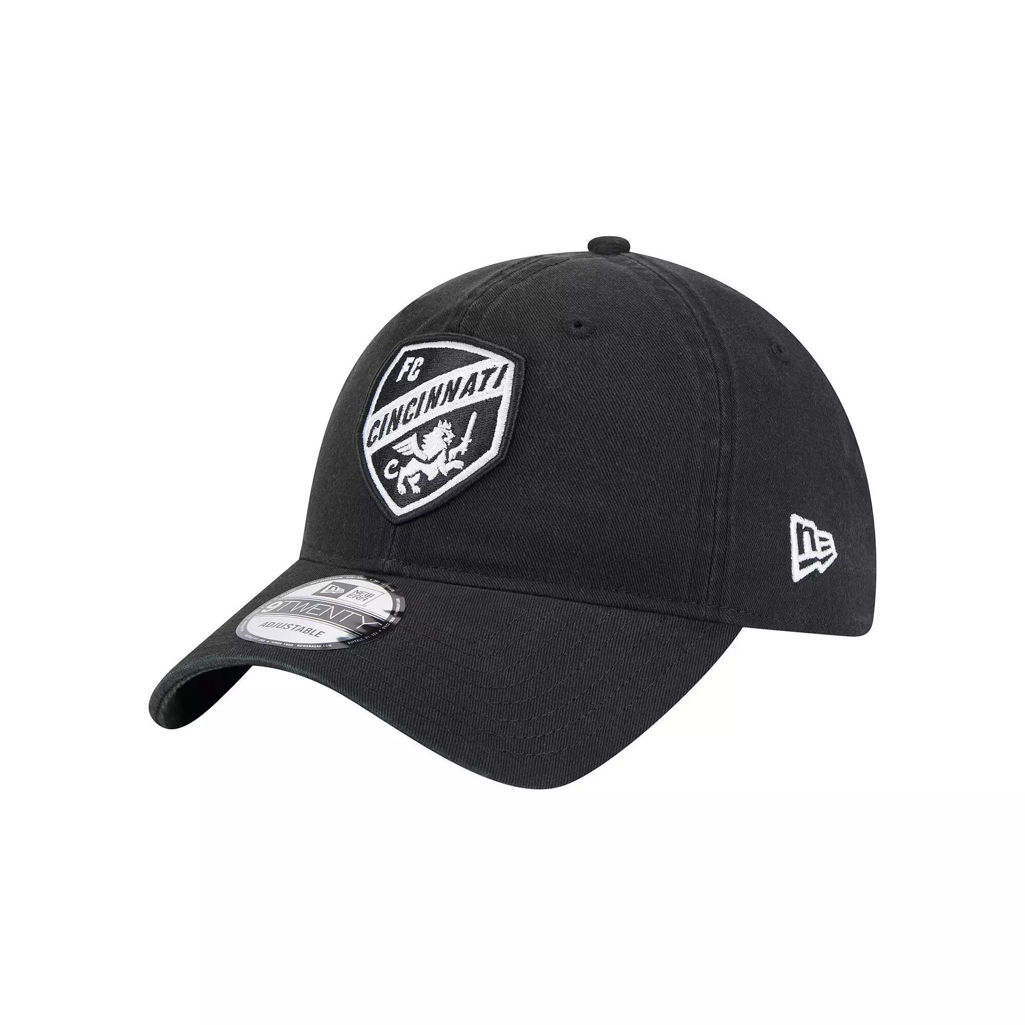 Mens New Era Black FC Cincinnati 2025 Kickoff 9TWENTY Adjustable Hat Product Image